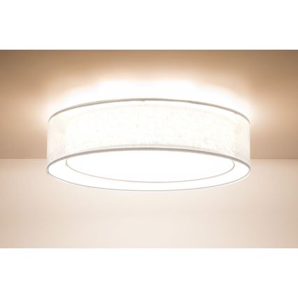Deckenleuchte PURO 2xE27/40W/230V Ø 60 cm weiß