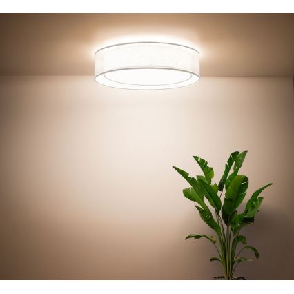 Deckenleuchte PURO 2xE27/40W/230V Ø 60 cm weiß