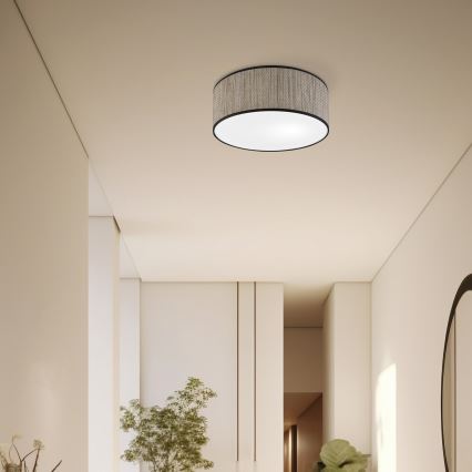 Deckenleuchte SIRJA 2xE27/15W/230V Ø 35 cm braun