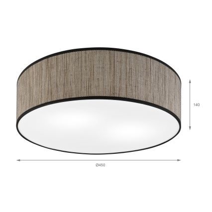 Deckenleuchte SIRJA 2xE27/15W/230V Ø 45 cm braun