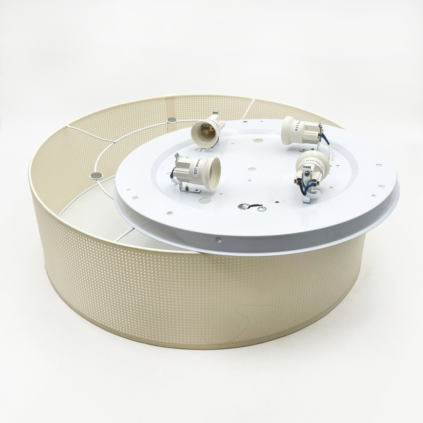 Deckenleuchte SIRJA PLISADO 4xE27/15W/230V Ø 45 cm creme