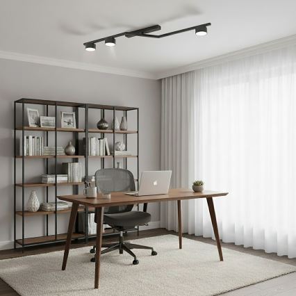 Deckenleuchte SKAN 3xGX53/12W/230V schwarz