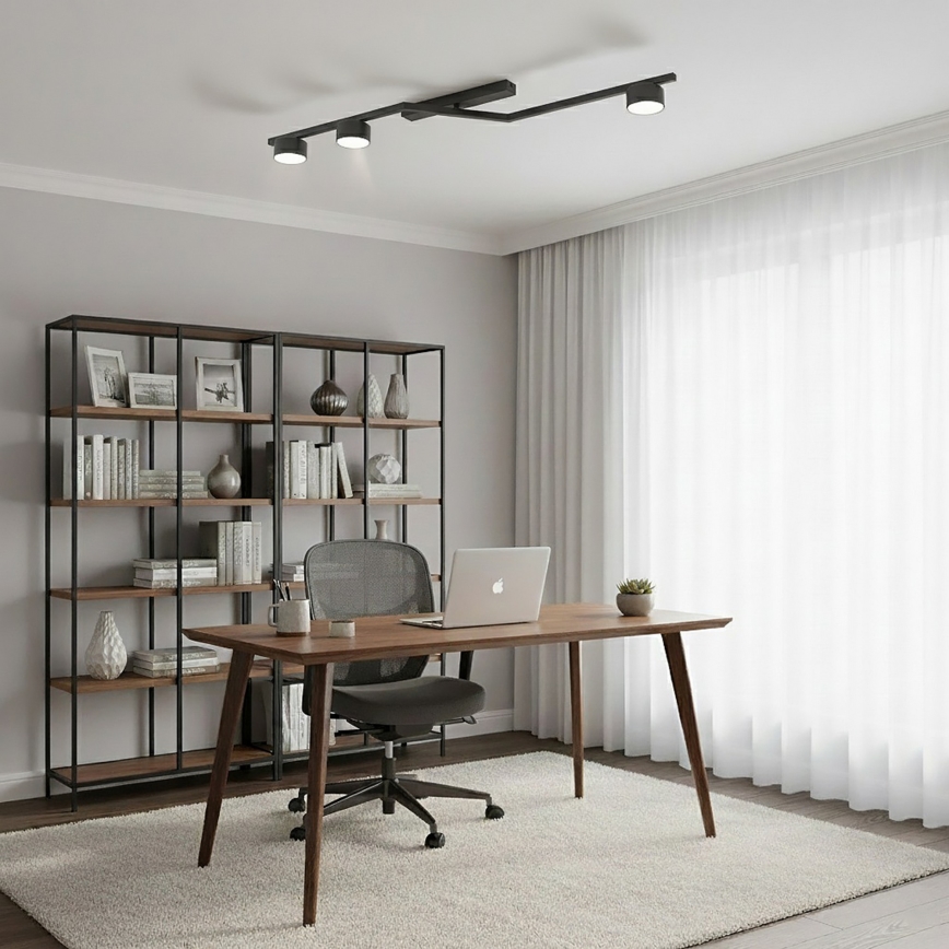 Deckenleuchte SKAN 3xGX53/12W/230V schwarz