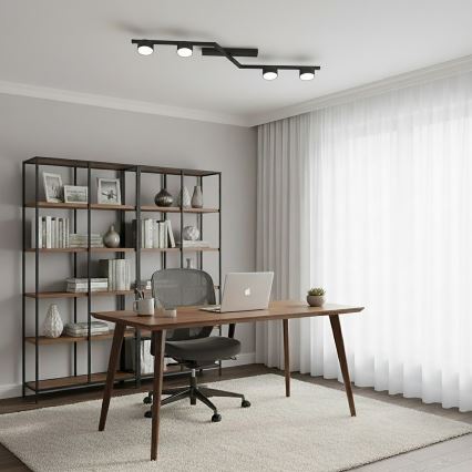 Deckenleuchte SKAN 4xGX53/12W/230V schwarz