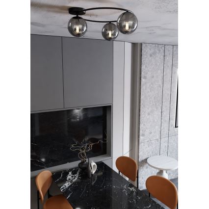 Deckenleuchte SOPRA 3xE14/10W/230V schwarz