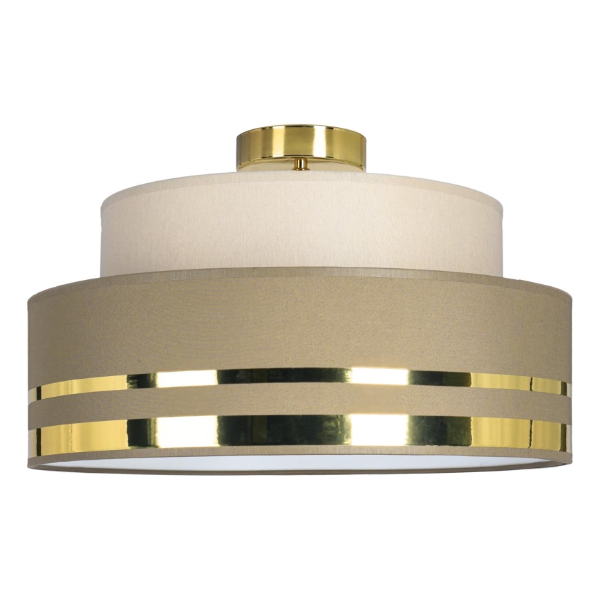 Deckenleuchte TAMI 1xE27/60W/230V beige/braun/golden