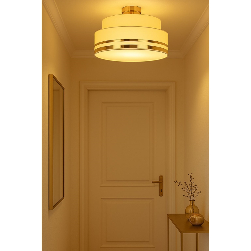 Deckenleuchte TAMI 1xE27/60W/230V d 40 cm beige/golden