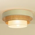 Deckenleuchte WENTA 1xE27/60W/230V Ø 50 cm beige/Jute