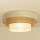 Deckenleuchte WENTA 1xE27/60W/230V Ø 50 cm beige/Jute