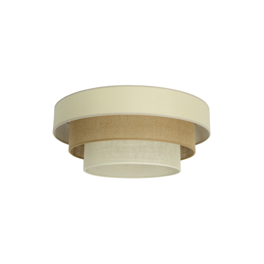 Deckenleuchte WENTA 1xE27/60W/230V Ø 50 cm beige/Jute