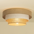 Deckenleuchte WENTA 1xE27/60W/230V Ø 50 cm Jute/Creme