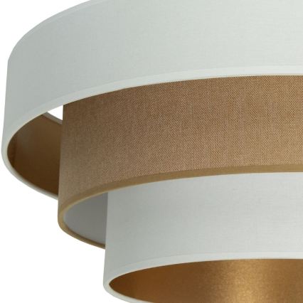 Deckenleuchte WENTA 1xE27/60W/230V Ø 50 cm weiß/braun