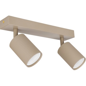 Deckenspot 2xGU10/35W/230V beige
