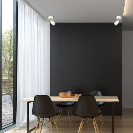 Deckenspot JOKER 1xGU10/25W/230V weiß/gold