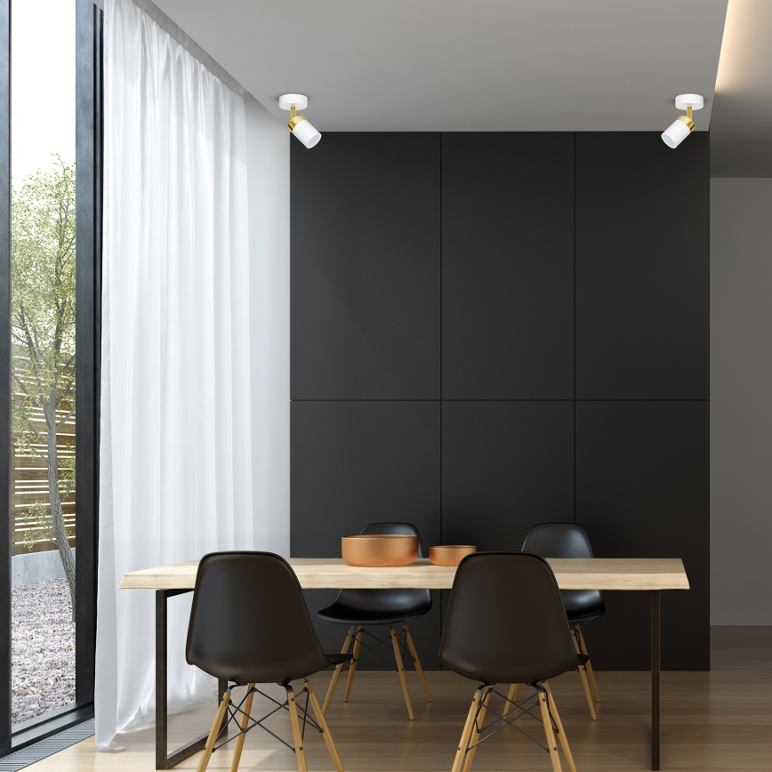 Deckenspot JOKER 1xGU10/25W/230V weiß/gold