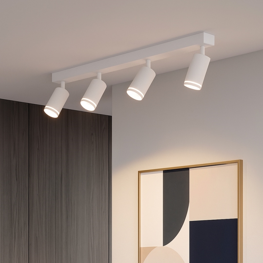 Deckenspot PIPE 4xGU10/10W/230V weiß