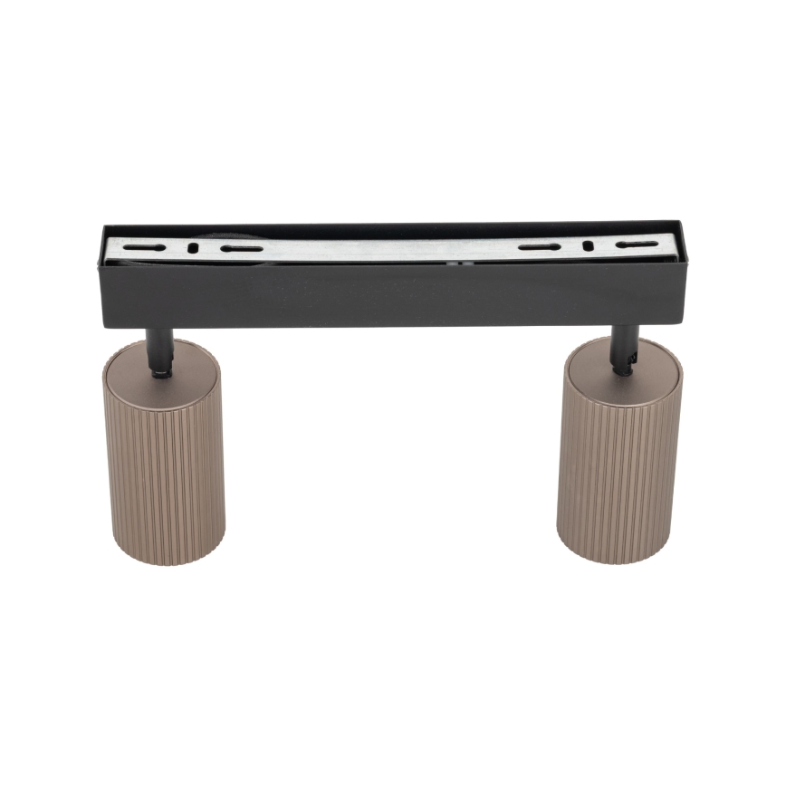 Deckenspot TUNE 2xGU10/10W/230V schwarz/braun