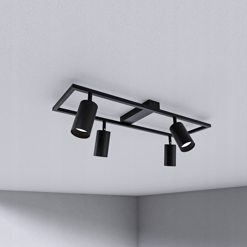 Deckenstrahler 4xGU10/30W/230V schwarz