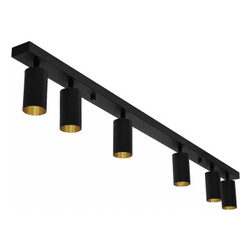 Deckenstrahler FILO 6xGU10/30W/230V schwarz/gold