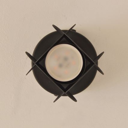 Deckenstrahler GAMBIT 1xGU10/10W/230V schwarz