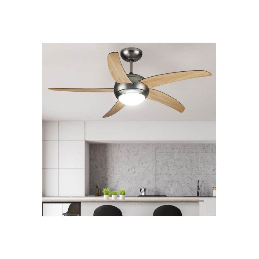 Deckenventilator 2xE27/20W/230V d 132 cm + Fernbedienung