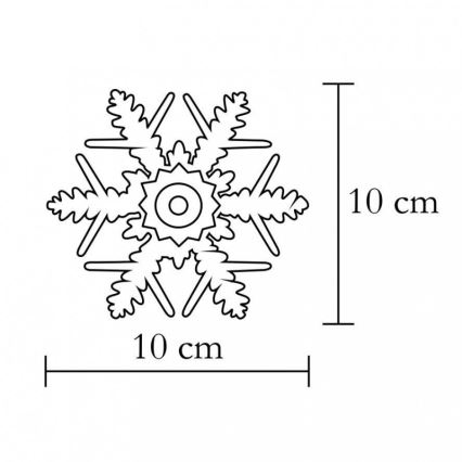 Décoration de fenêtre 1xLED/2xCR2032