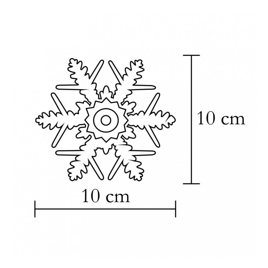 Décoration de fenêtre 1xLED/2xCR2032