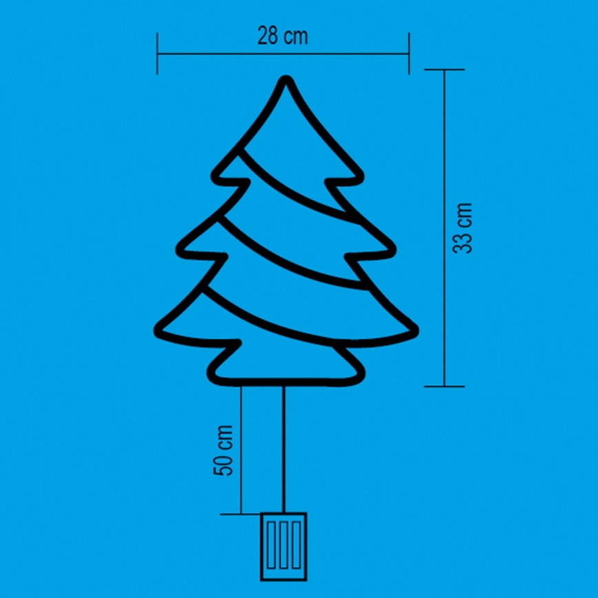 Décoration de fenêtre 35xLED/3xAA blanc chaud