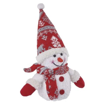Décoration de Noël 4xLED/3xAAA bonhomme de neige