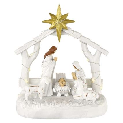 Décoration de Noël à LED 20xLED/2xAAA blanc chaud