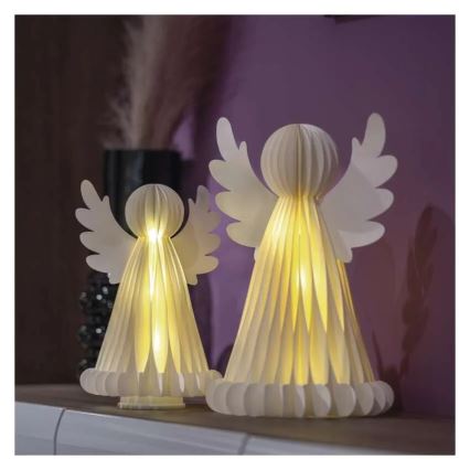 Décoration de Noël à LED 20xLED/6xAA — Anges