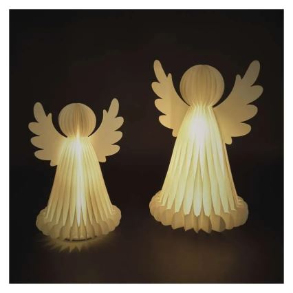 Décoration de Noël à LED 20xLED/6xAA — Anges