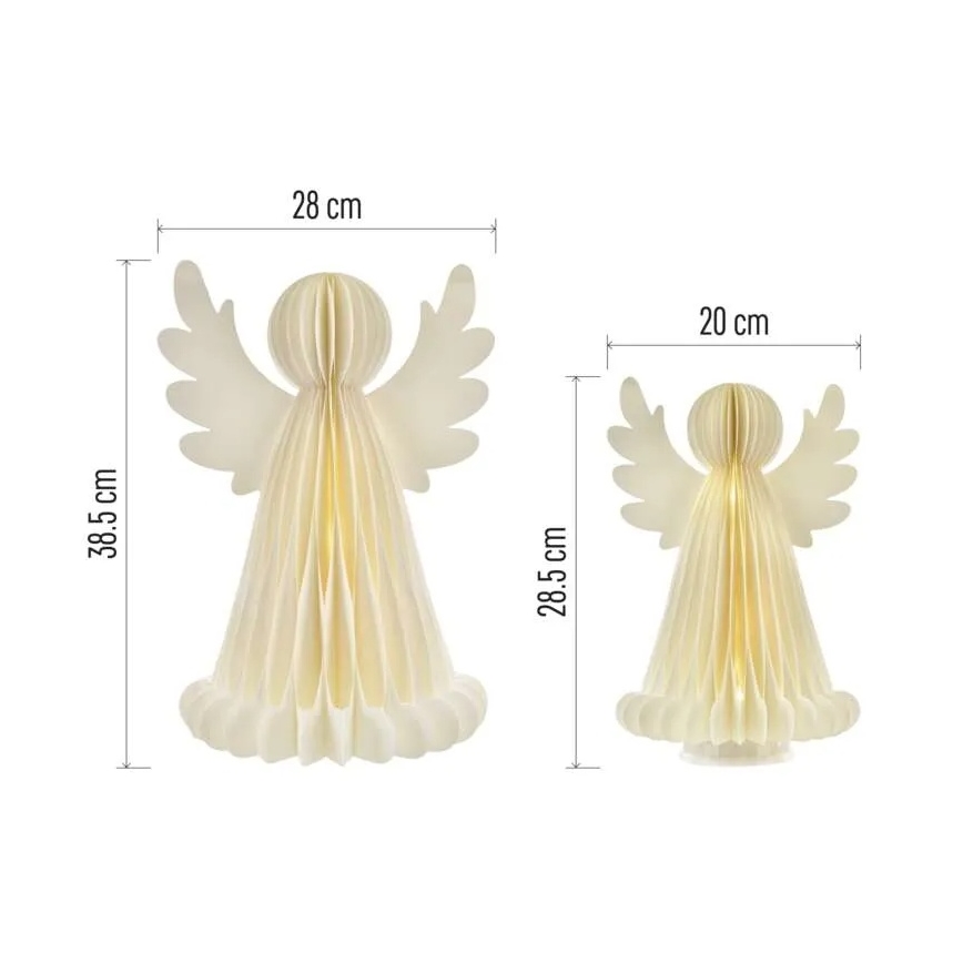 Décoration de Noël à LED 20xLED/6xAA — Anges