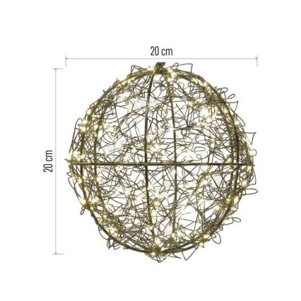 Décoration de Noël LED 200 LED/230 V Ø 20 cm