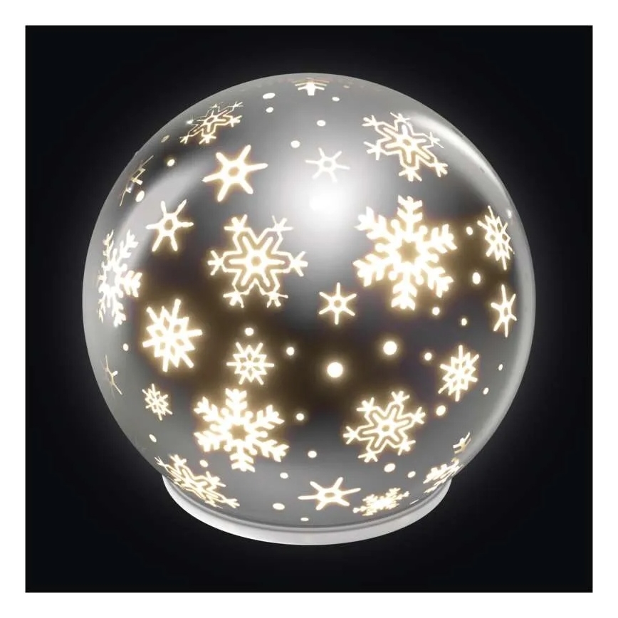 Décoration de Noël LED LED/0,3W/3xAA boule diamètre 12 cm
