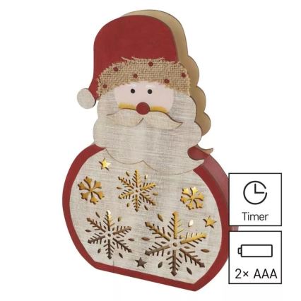 Décoration de Noël LED LED/2xAAA Santa