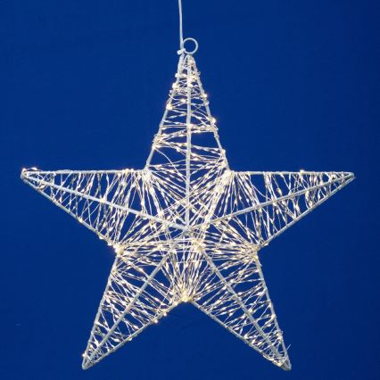 Décoration de Noël LED — étoile 45 cm, 320 LED, 230 V, blanc chaud