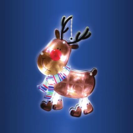 Décoration de Noël pour fenêtre 10xLED/3xAAA