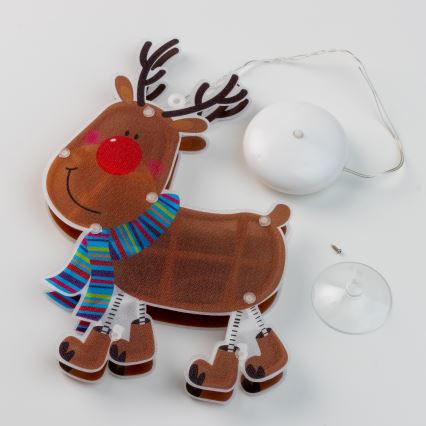 Décoration de Noël pour fenêtre 10xLED/3xAAA