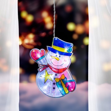 Décoration de Noël pour fenêtre 10xLED/3xAAA