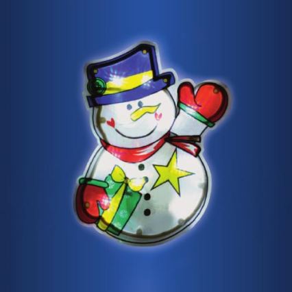 Décoration de Noël pour fenêtre 10xLED/3xAAA