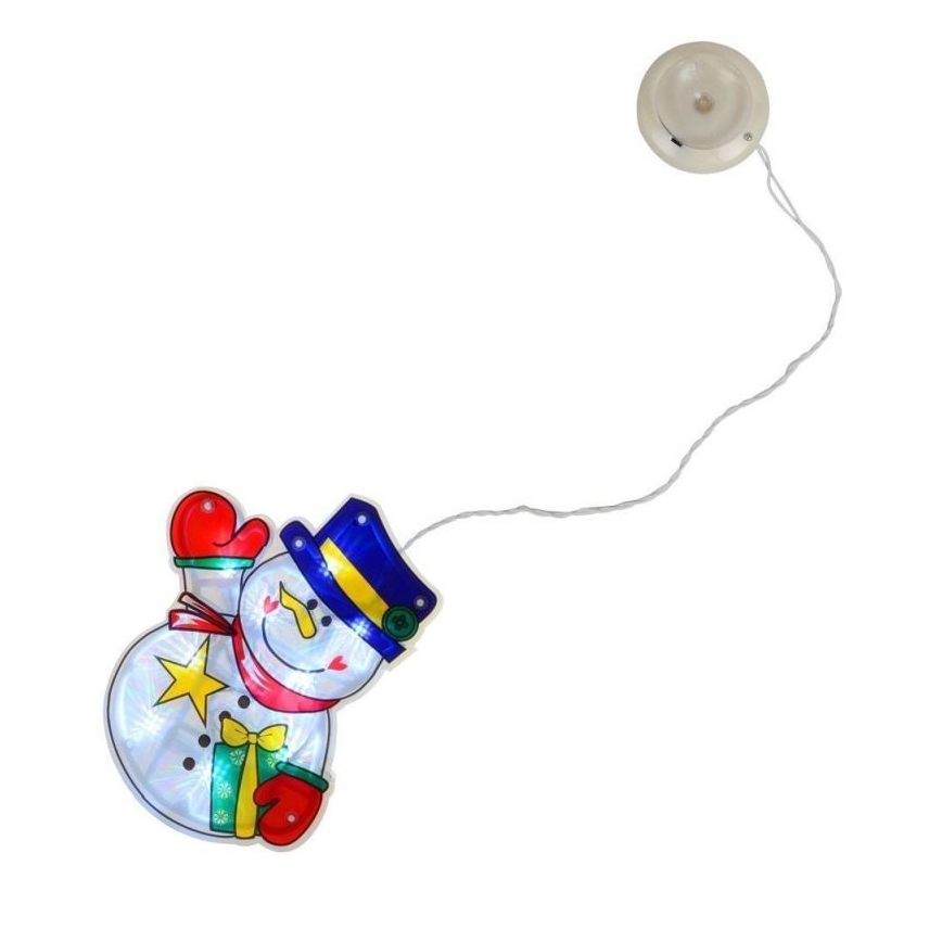 Décoration de Noël pour fenêtre 10xLED/3xAAA