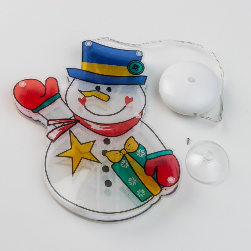Décoration de Noël pour fenêtre 10xLED/3xAAA