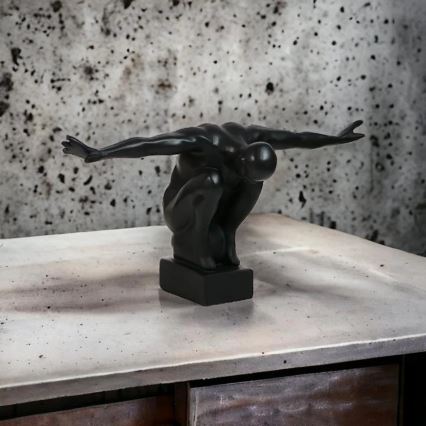 Décoration de table 25x41x20 cm résine/noir