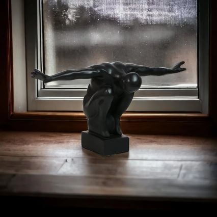 Décoration de table 25x41x20 cm résine/noir