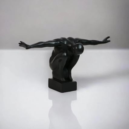 Décoration de table 25x41x20 cm résine/noir