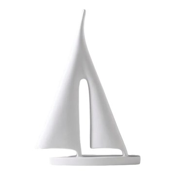 Décoration de table 28 cm en résine — blanc