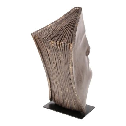 Décoration de table 29 x 25 x 17 cm, en résine avec finition cuivrée