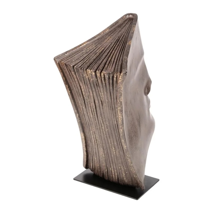 Décoration de table 29 x 25 x 17 cm, en résine avec finition cuivrée