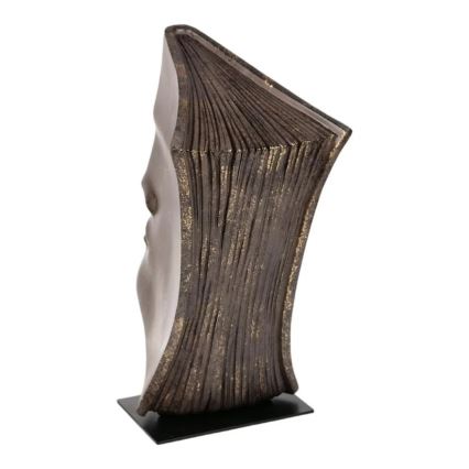 Décoration de table 29 x 25 x 17 cm, en résine avec finition cuivrée